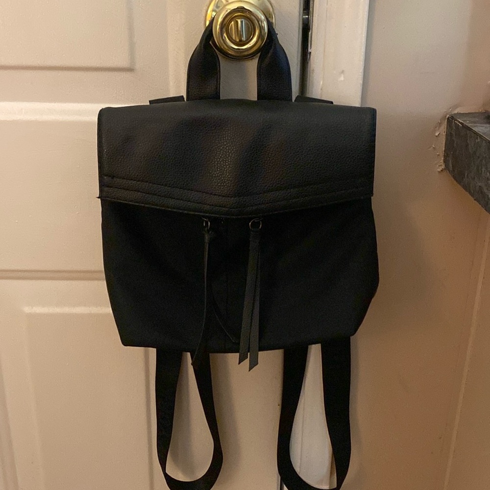 Botkier New York Trigger Mini Nylon Backpack Black